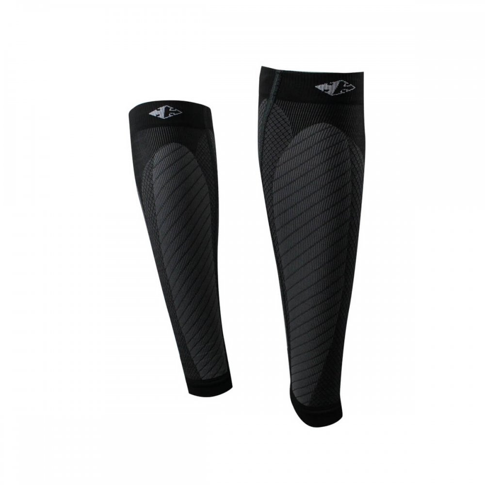 seamless compression calf sleeves black