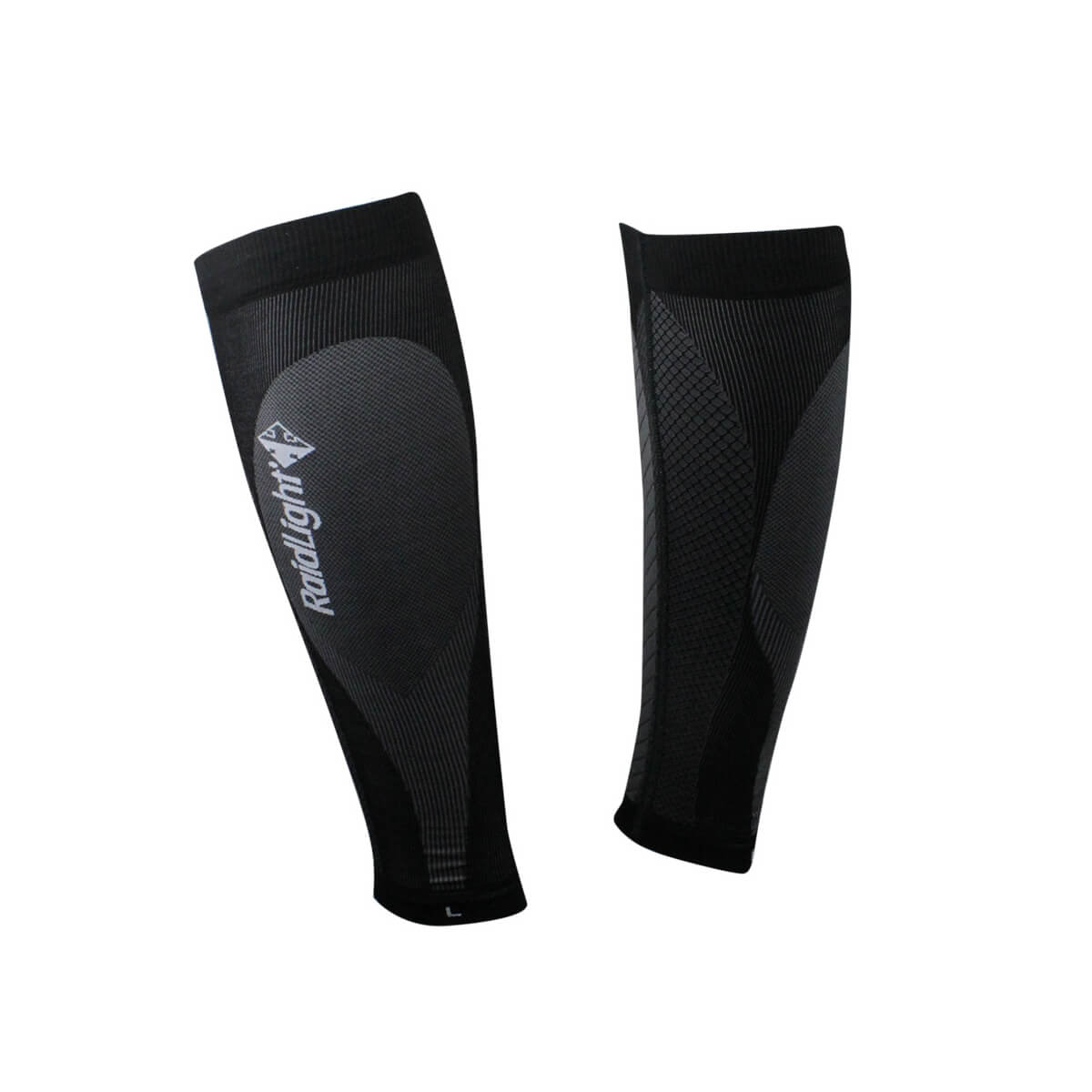 seamless compression calf sleeves black