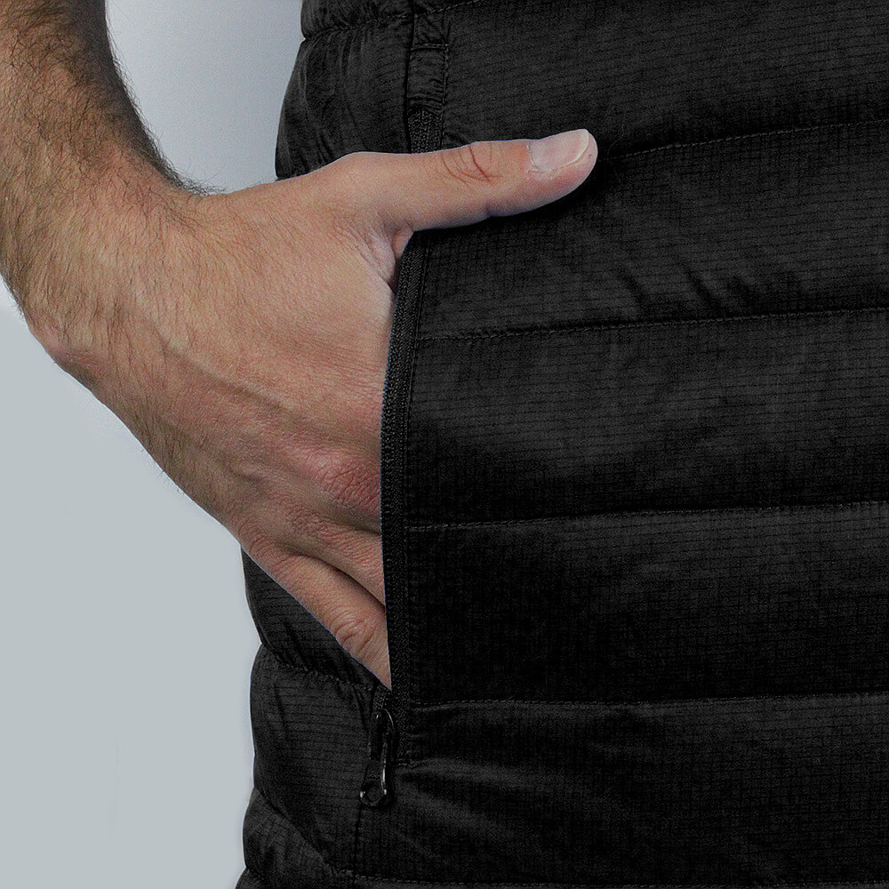 Vertical Down Jacket Evo schwarz Tasche