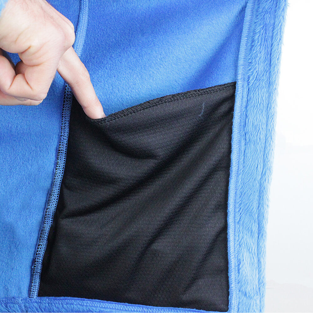 Vertical Softfleece Jacke Innentasche blau